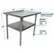 Bk Resources Flat Top Work Table Stainless Steel w/Galvanized Undershelf 30"Wx30"D VTT-3030 - alternate 3